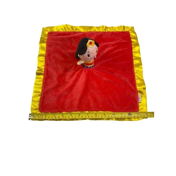 Wonder Woman Baby Security Blanket Plush DC Comics Lovey By Hallmark Itty Bittys - Picture 11 of 12